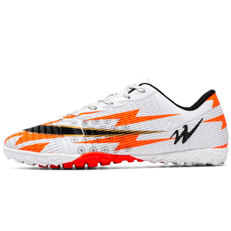 

DOUBLE STAR 88 Кроссовки Anti-Slip Wear-Resistant Breathable Coverage Soccer Shoes Unisex White Orange