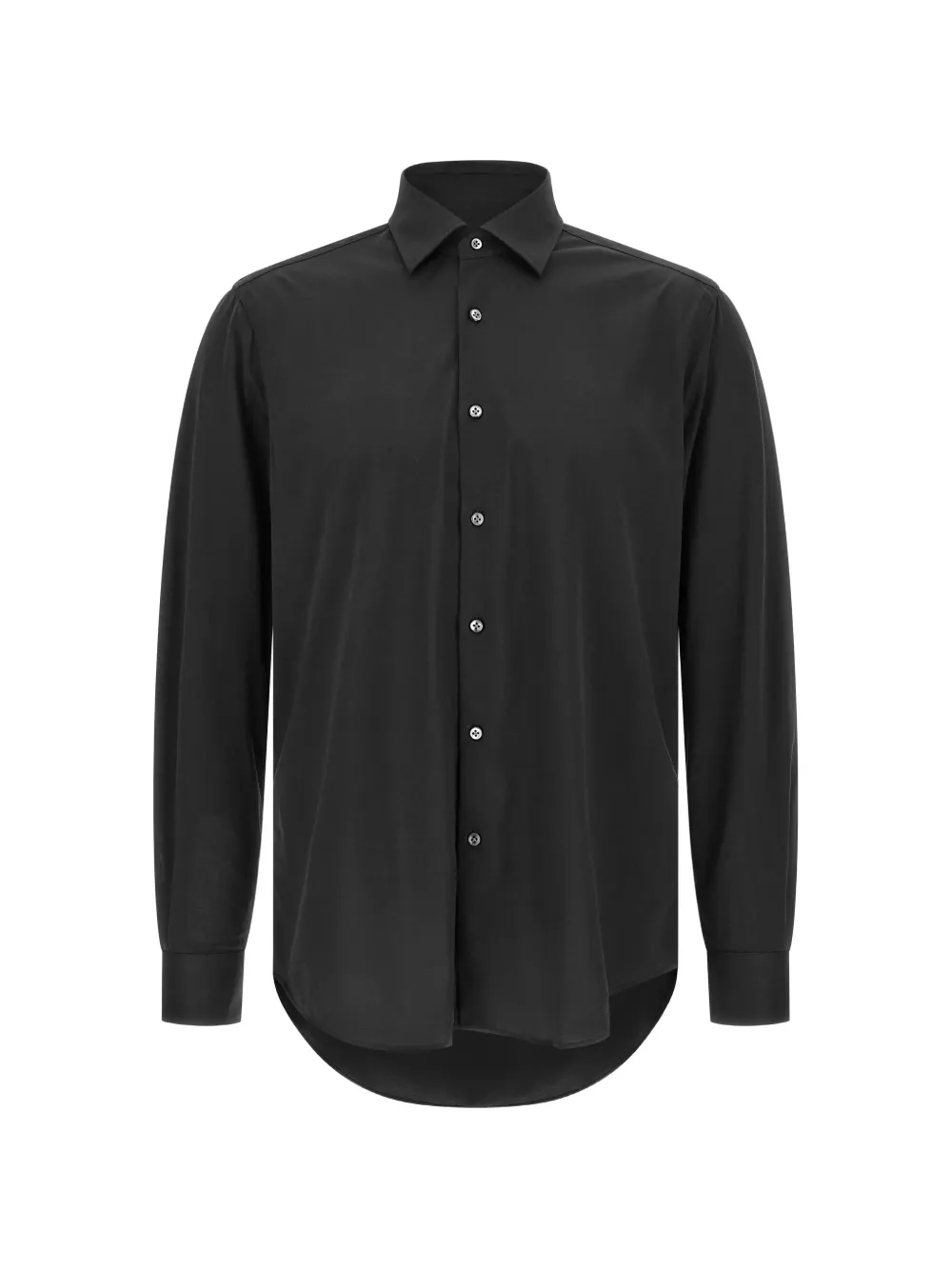 

Легкая рубашка с воротником милано и длинными рукавами Pal Zileri, черный