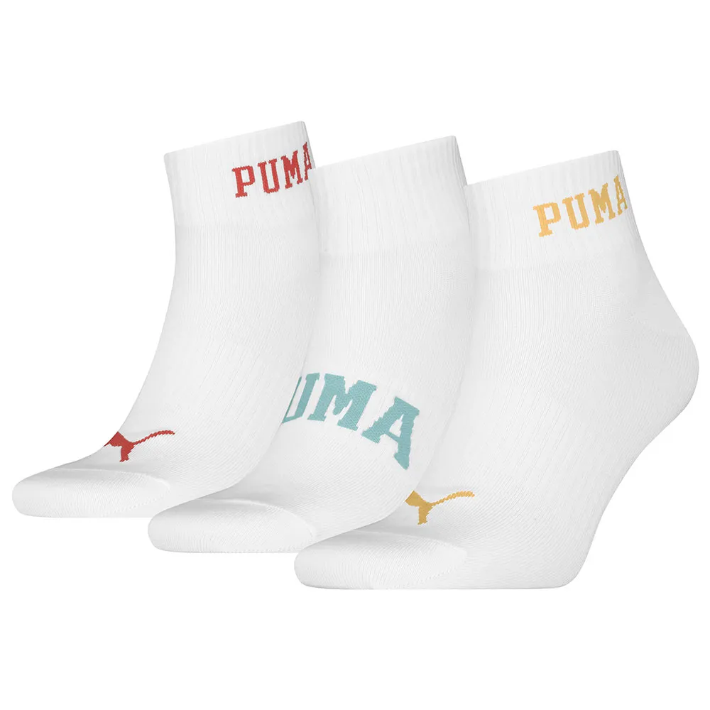 

Носки 3 шт Puma Logo Quarter, белый