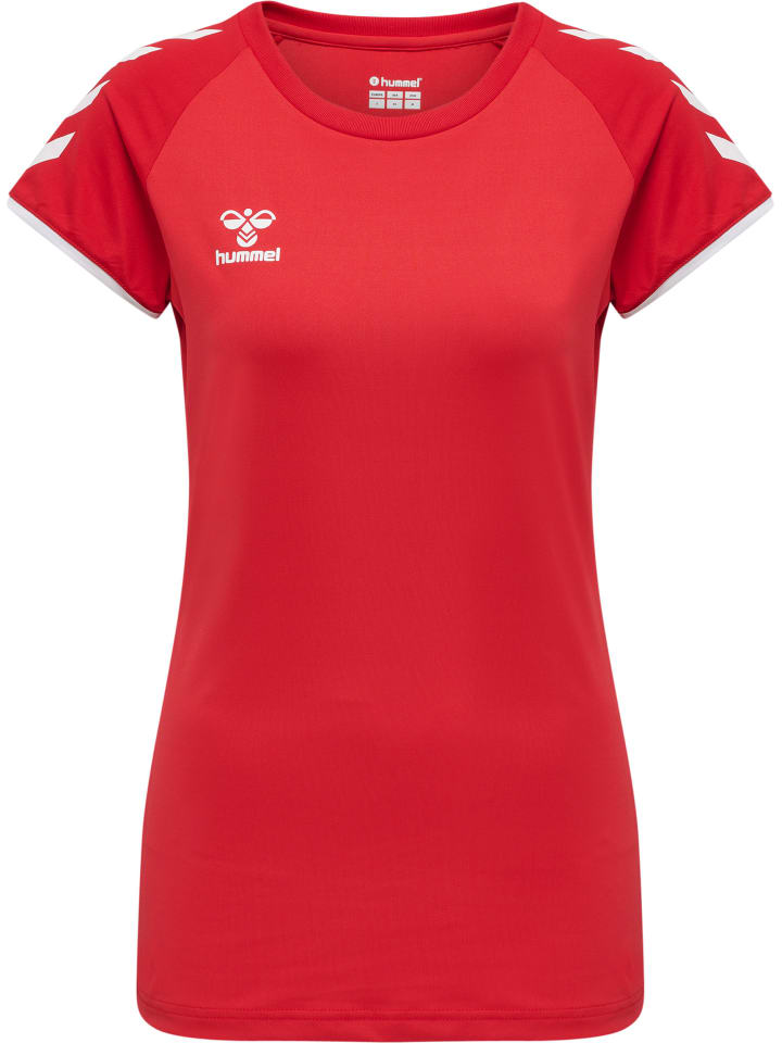 

Спортивная футболка Hummel S/S Raglanärmel Hmlcore Volleyball Damen, цвет true red