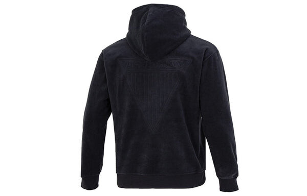 Толстовка Air Jordan Solid Color Embroidered Polar Fleece Hooded Long Sleeves Hoodie Men's Black, черный — фото 2