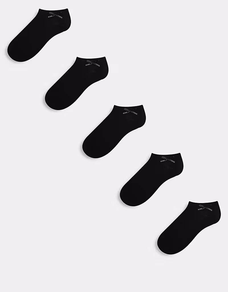 

ASOS DESIGN, 5 пар спортивных носков с бантом сзади, черного цвета