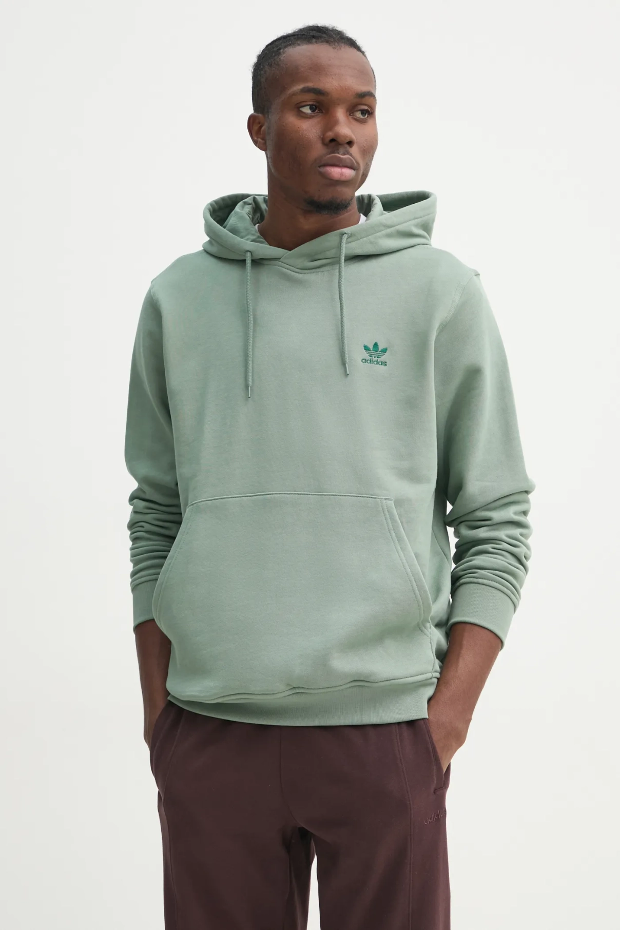 

Толстовка Essential из хлопка adidas Originals, зеленый