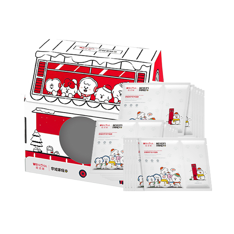 

Naiva Family Freeze Dried лицевая маски успокаивающая, увлажняющая, восстанавливающая для чувствительной кожи Winona