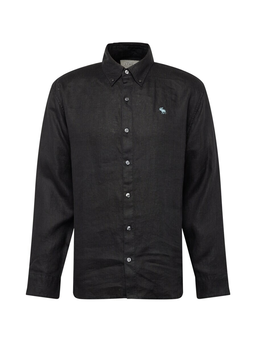 

Повседневная рубашка Abercrombie & Fitch Regular fit Button Up Shirt, черный