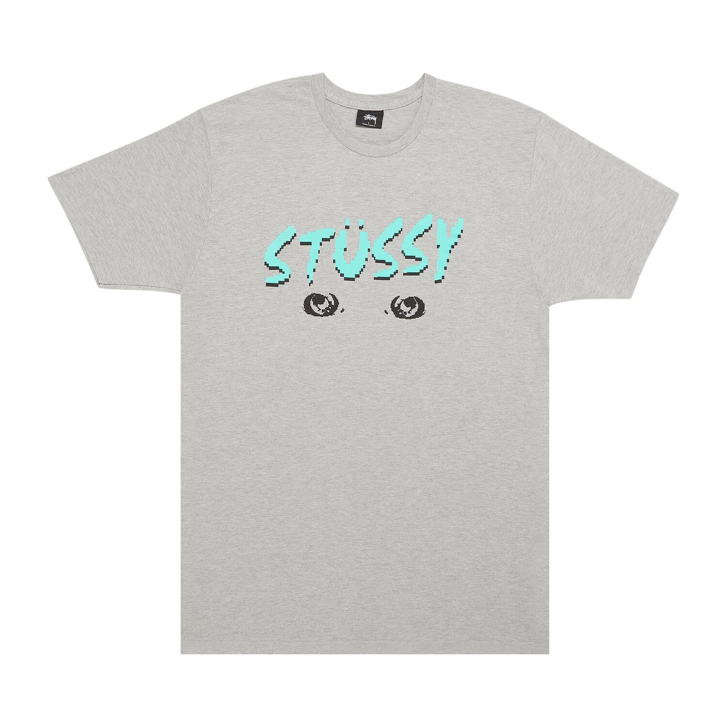 

Футболка Stussy Серая с надписью Кто-то смотрит, Серый, Футболка Stussy Серая с надписью Кто-то смотрит