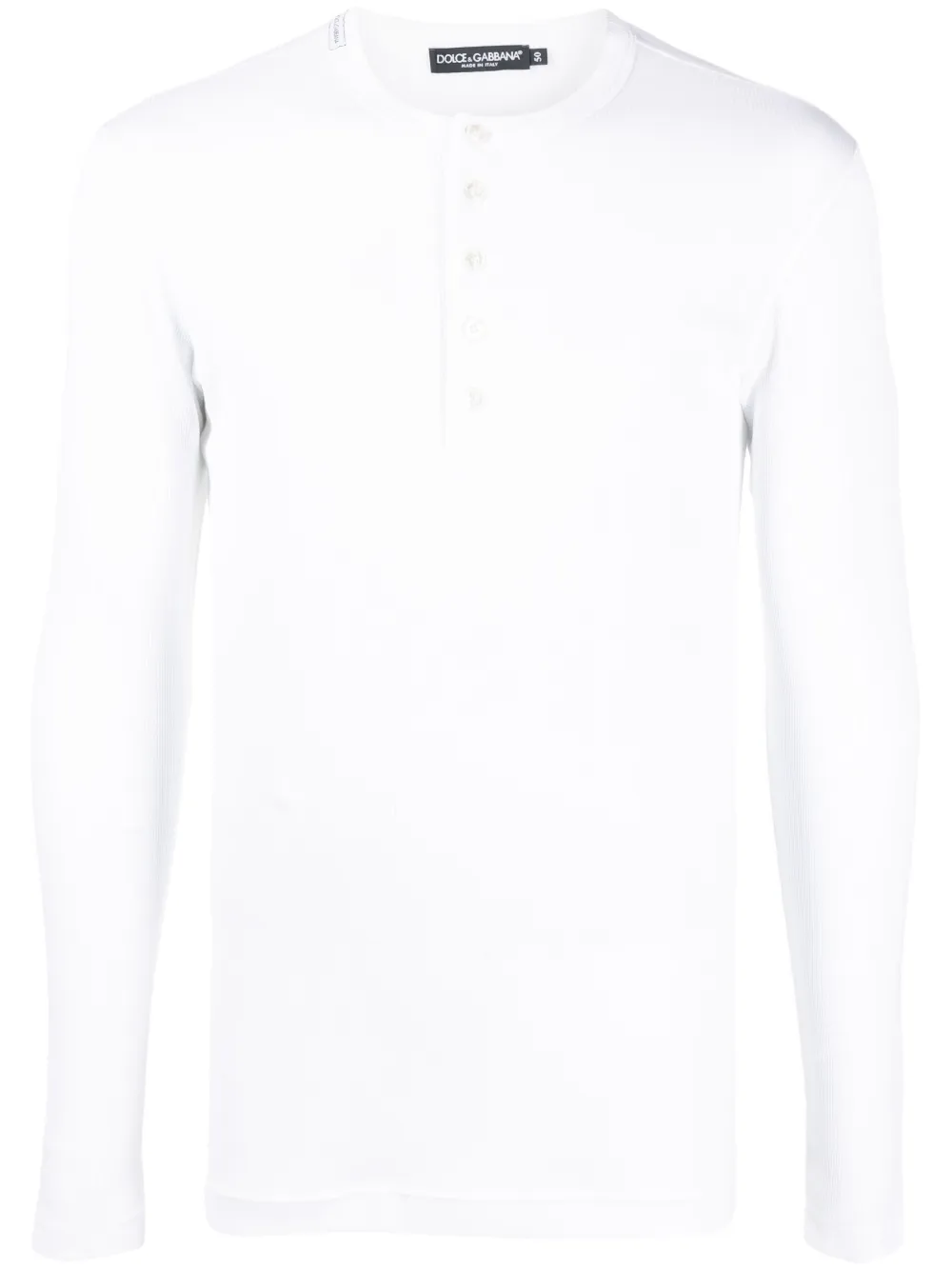 

Футболка хенли с длинными рукавами Dolce & Gabbana, белый