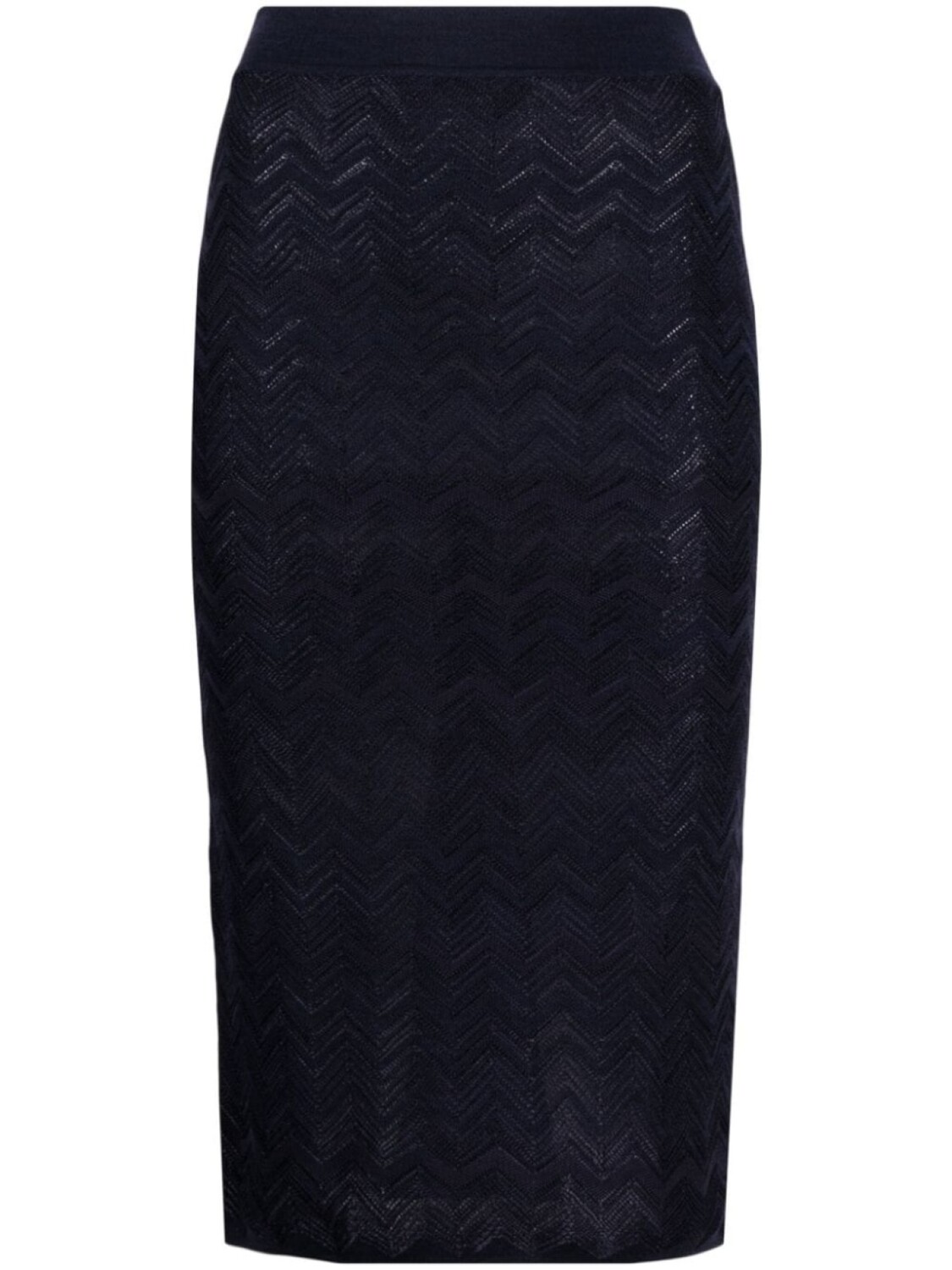 

Missoni трикотажная юбка-карандаш с узором шеврон, синий