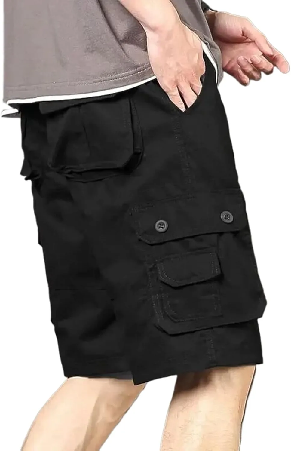 

Карго шорты для мужчин, длинные, мешковатые, с карманами FSSNHQHCJ