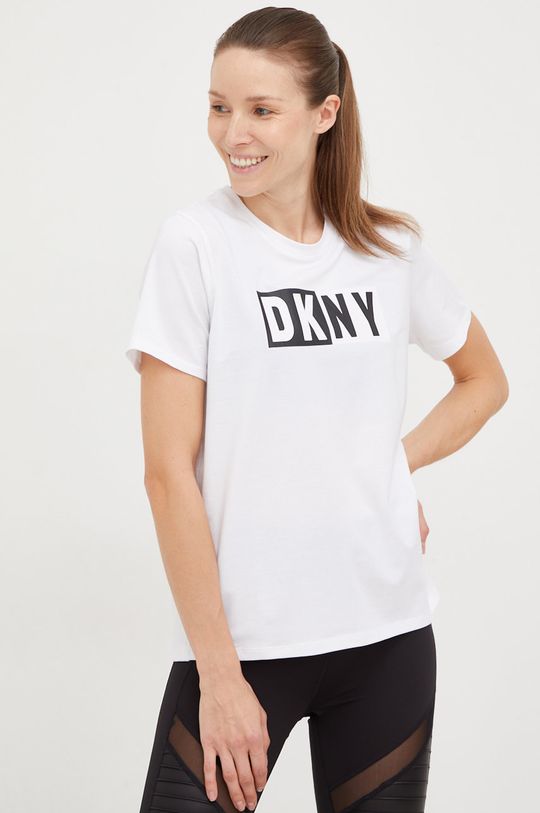 

Прекрасная футболка DKNY, белый, Красный, Прекрасная футболка DKNY, белый