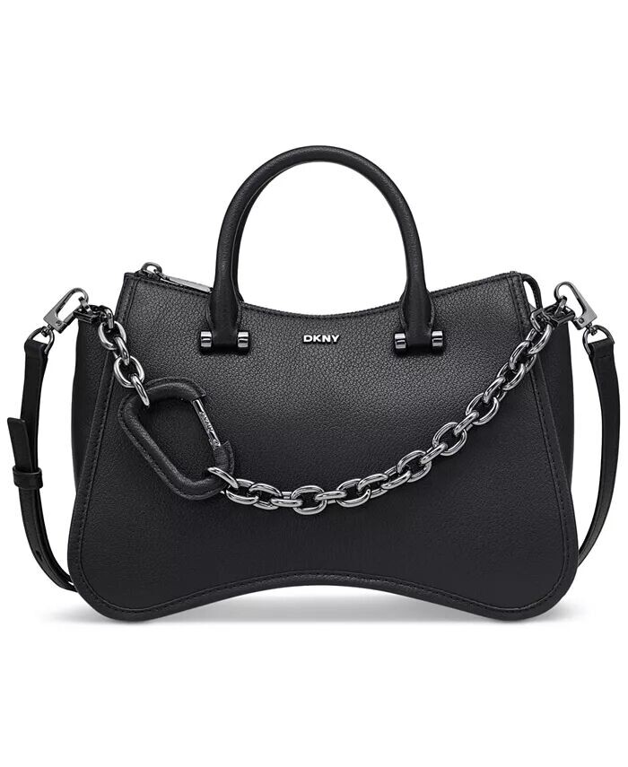 

Маленькая кожаная сумка Adria Dkny, черный