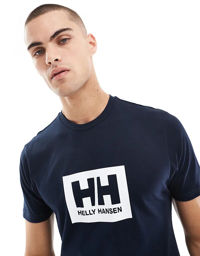 

Футболка Helly Hansen Hh box темно-синего цвета