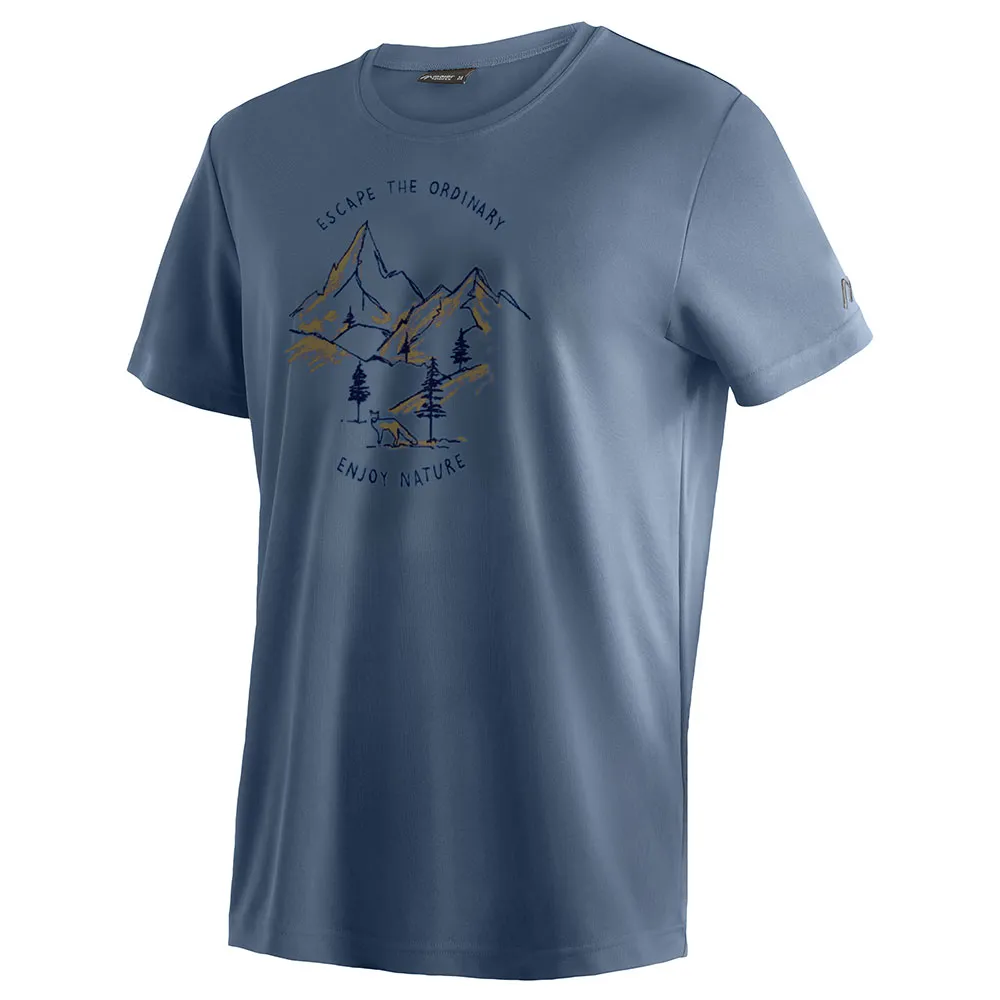 

Футболка с коротким рукавом Maier Sports Dieter Print, синий