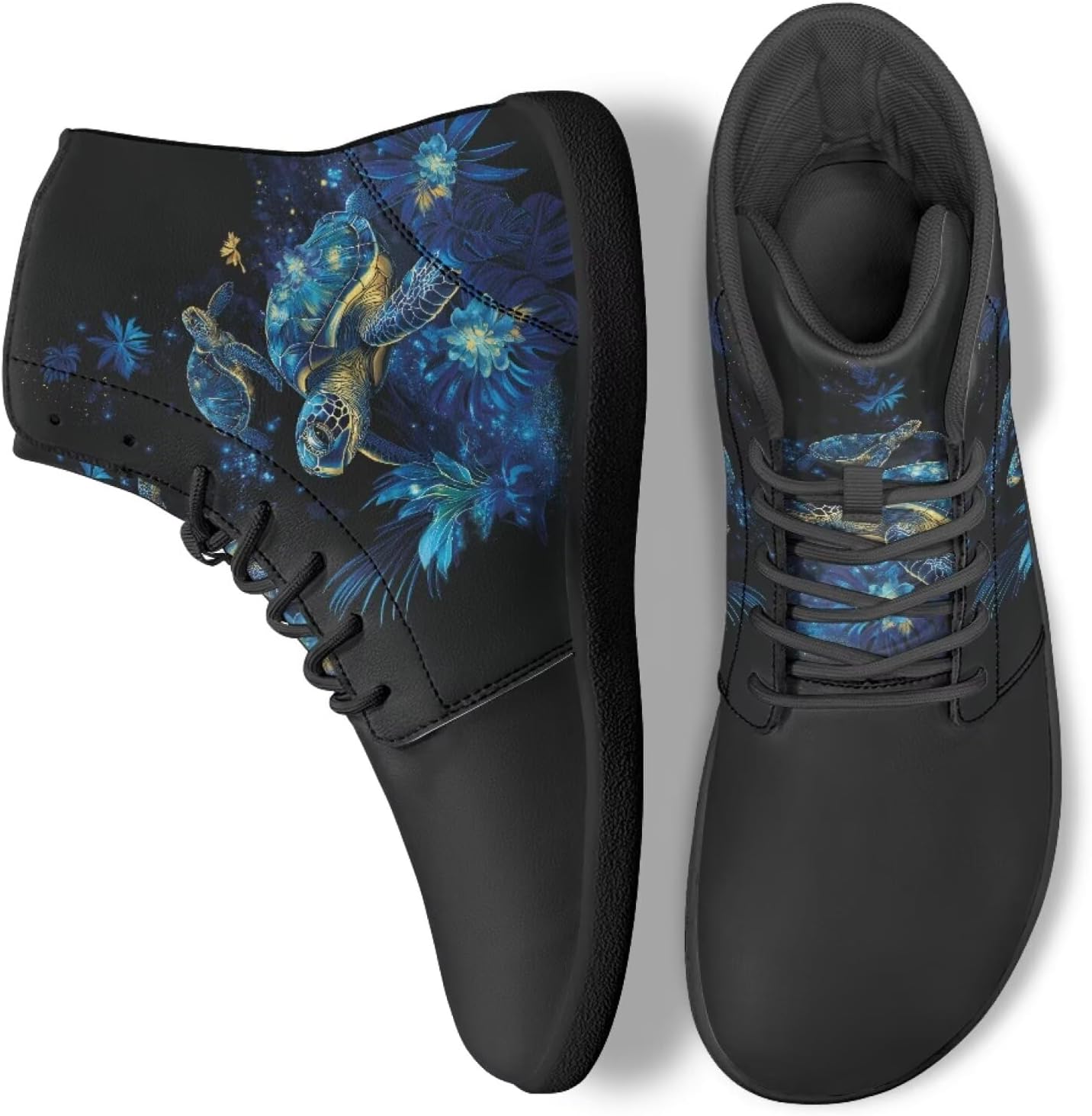 

Унисекс кроссовки для ходьбы, высокие теннисные ботинки, на шнуровке, для работы в офисе, спорта и активного отдыха на улице Ecaestolph, синий