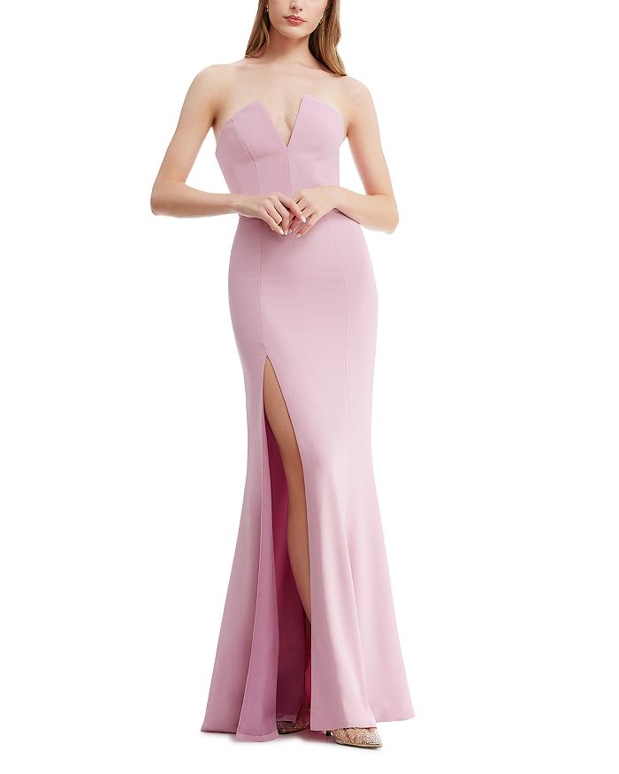 

Фернанда V-образное облегающее платье Dress the Population, фиолетовый