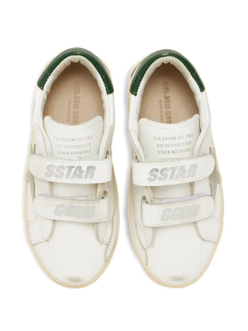 Кроссовки Star-detail с ремешком на липучке Golden Goose Kids, белый — фото 3