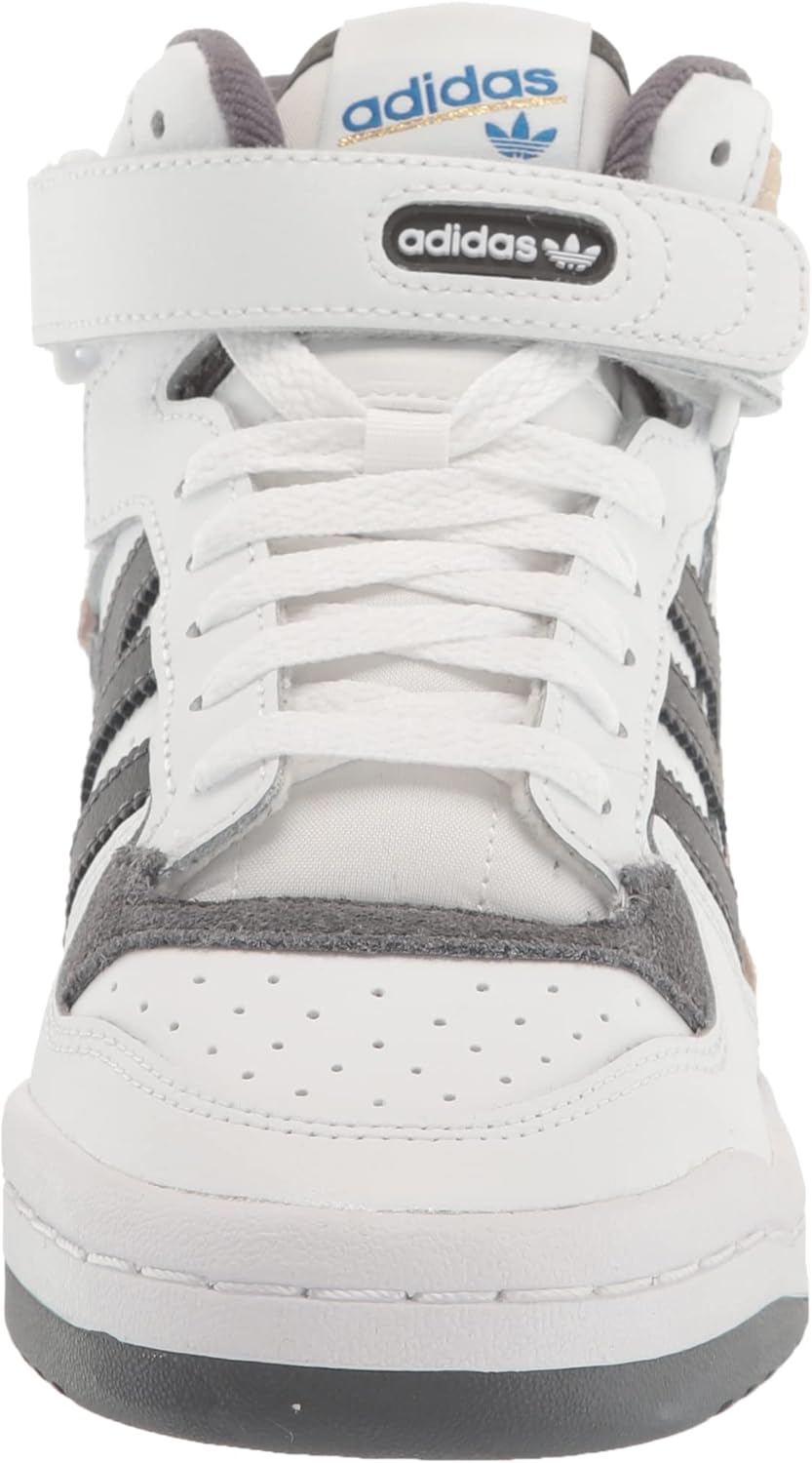 Мужские кроссовки adidas Originals Forum Mid, белый/серый/золотой — фото 2