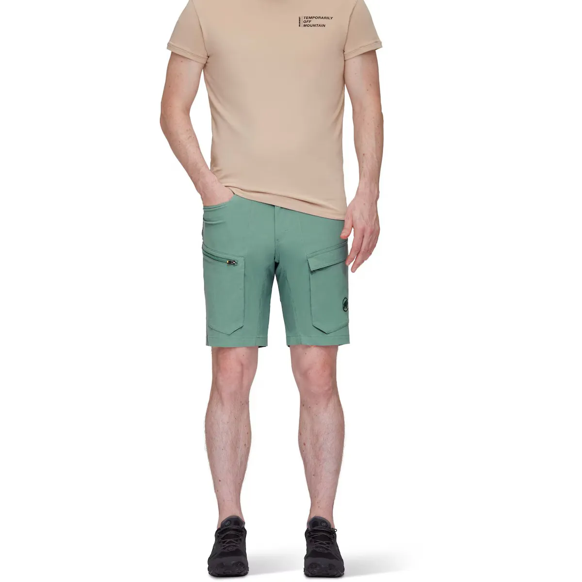 

ZINAL HYBRID Mammut Мужские горные бермудские шорты, зеленый
