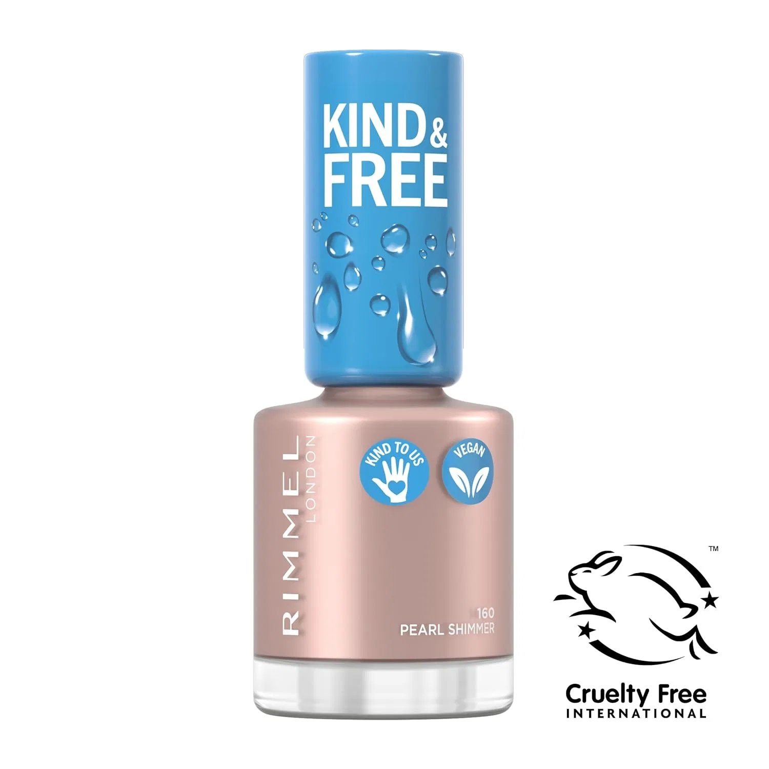 Лак для ногтей RIMMEL Kind & Free, 160 Pearl Shimmer, 8 мл Rimmel — фото 2