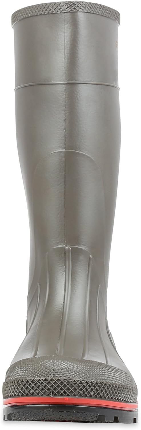 Ботинки для мужчин Servus Pro 15 с химически стойкой ПВХ подошвой и стальными носками, серые, желтые и черные (75101), размер 6 — фото 2