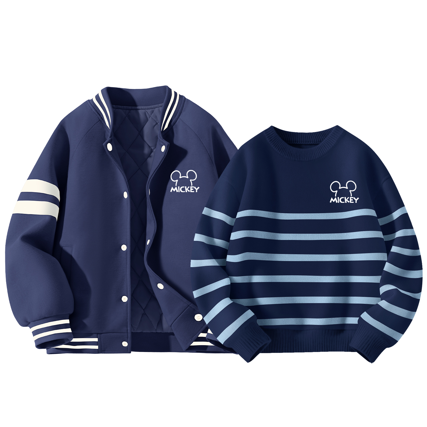 

Детская повседневная спортивная одежда Disney, [thickened and fleece-lined]di line k темно-синий+thick board di line k темно-синий