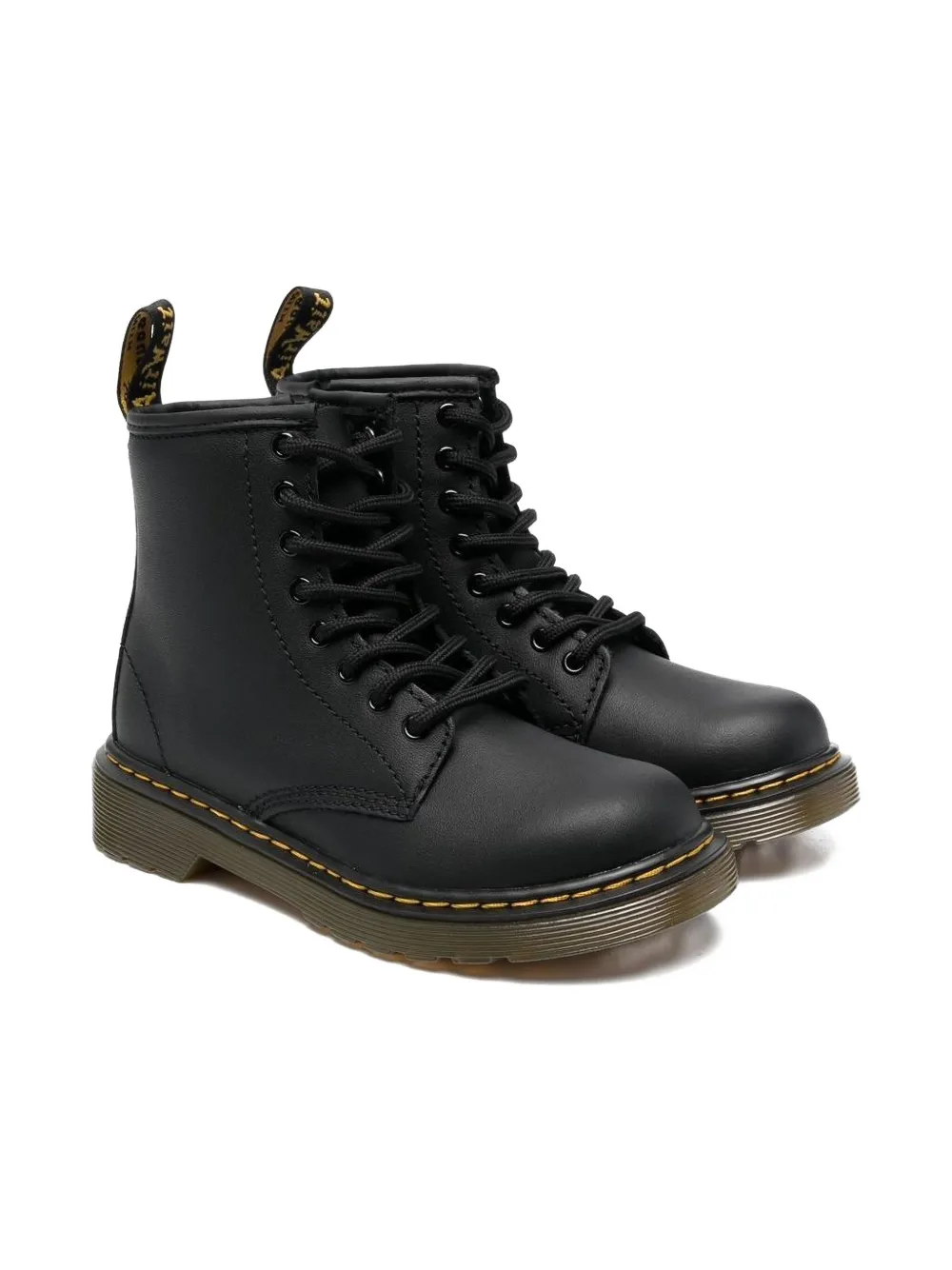 

Кожаные ботинки Dr. Martens Kids, черный