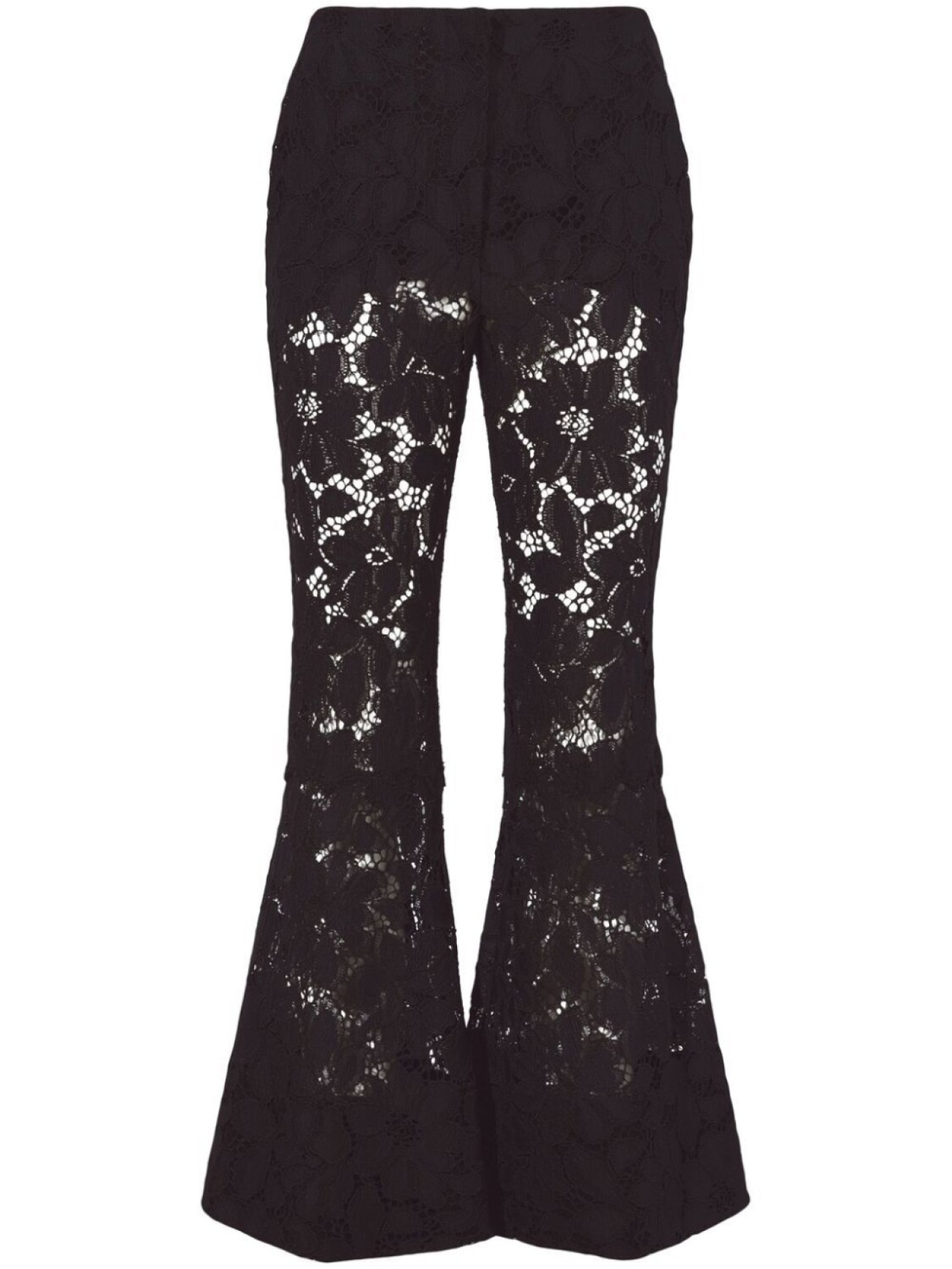 

Proenza Schouler lace flared trousers, черный