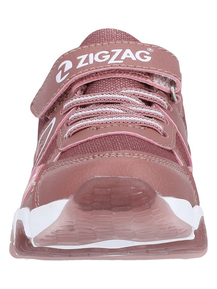 Кроссовки на шнуровке Zigzag Sneakers, розовый — фото 3