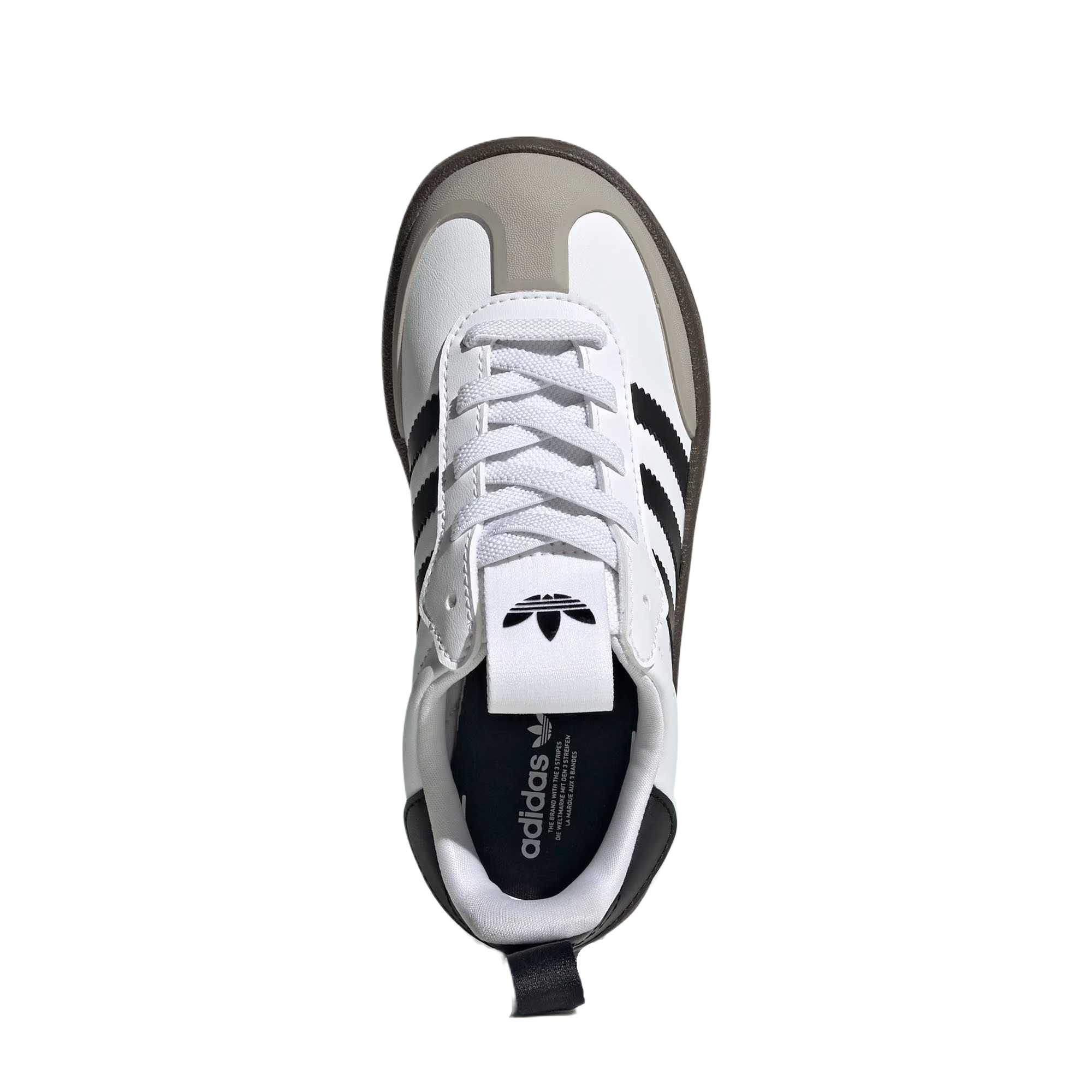 Кроссовки детские AdiFOMSamba Kids' Adidas Originals, белый/серый/черный — фото 3