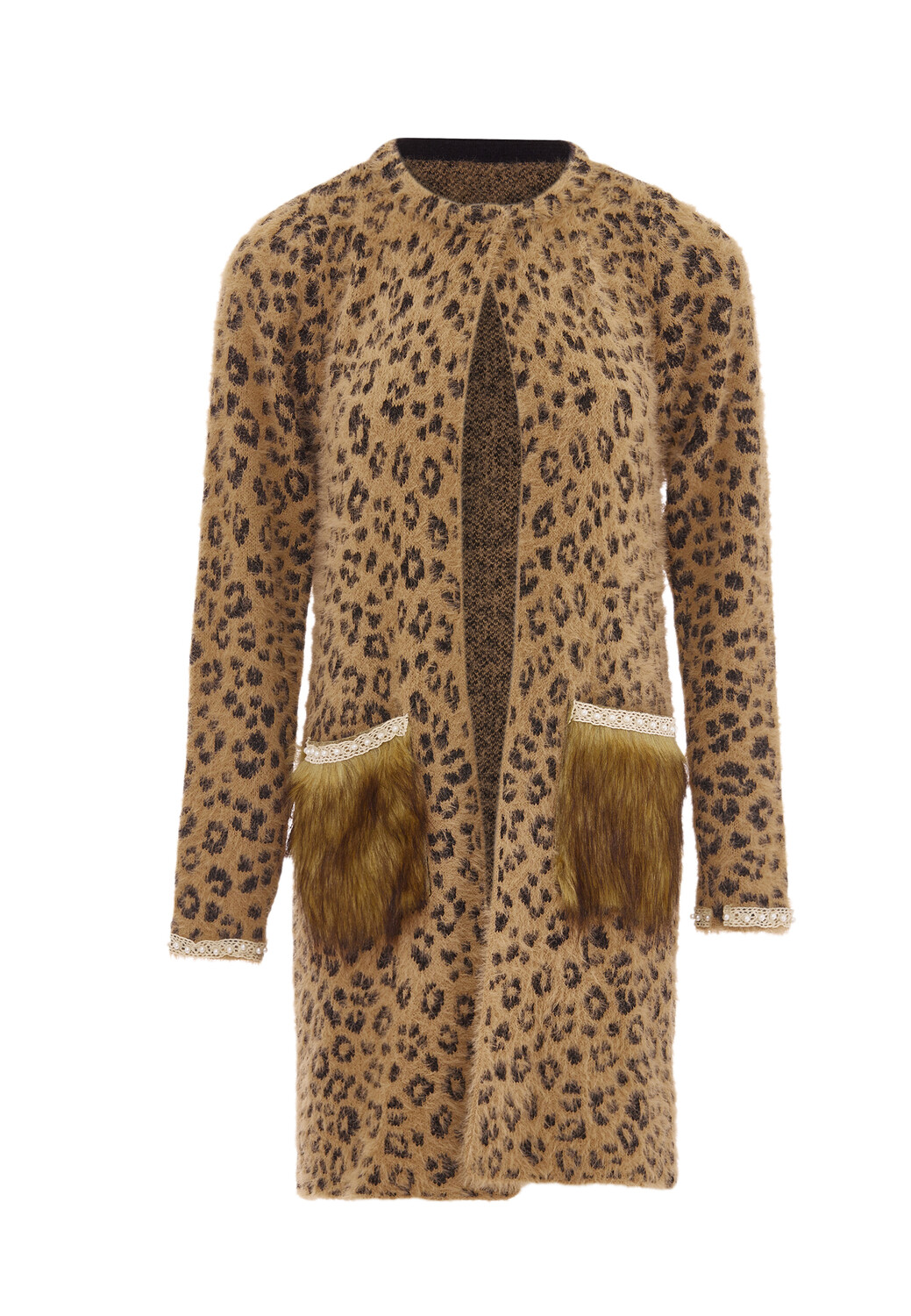 

Толстовка faina Strickjacke, верблюжий черный