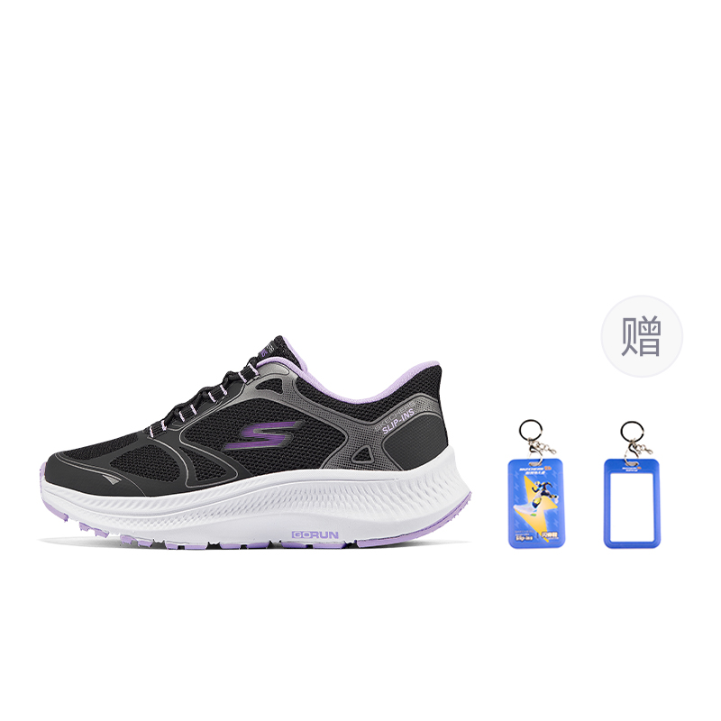 

Skechers Kids Кроссовки для бега с низким верхом, устойчивые к истиранию, легкие, с противоскользящим покрытием, черные, детские