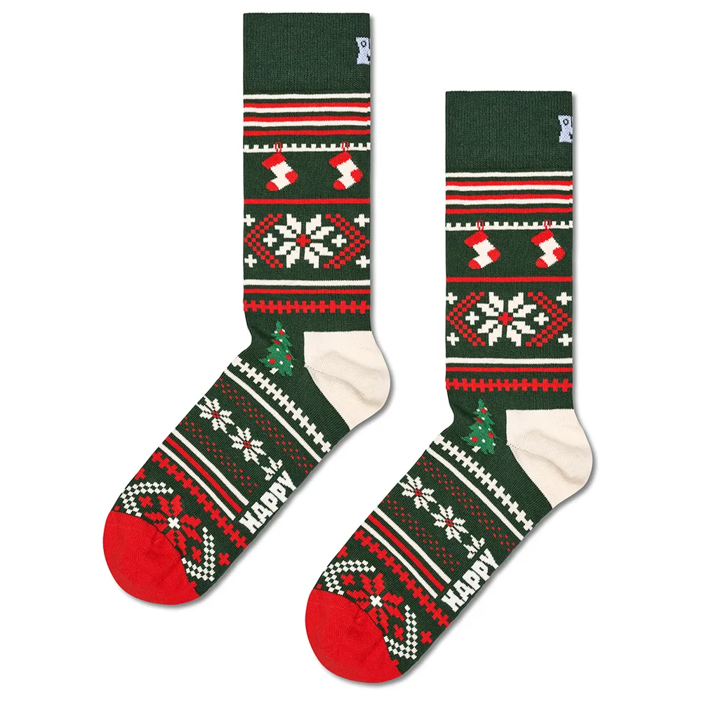 

Носки Happy Christmas sweater crew, зеленый