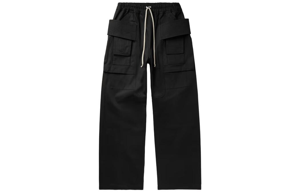 

Брюки-карго унисекс черные Rick Owens Drkshdw, черный