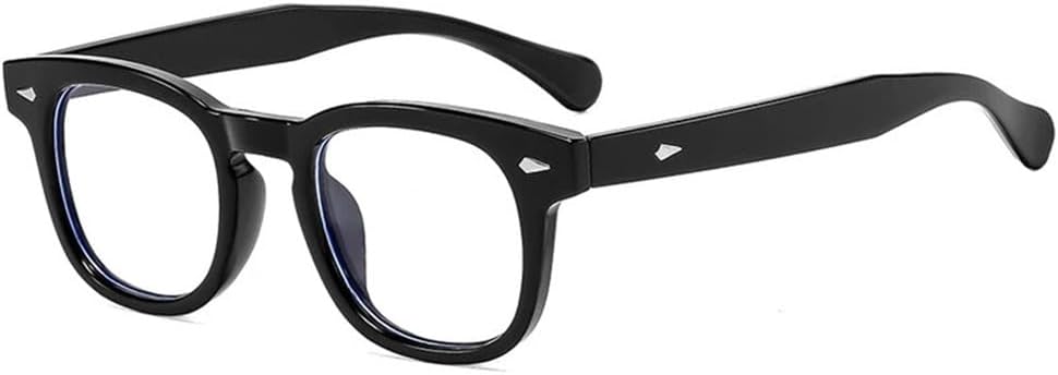 

Солнцезащитные очки UV400 с маленькой оправой и заклепками, прозрачные линзы, подходят для женщин и мужчин, для бега и занятий спортом на открытом воздухе UYPTK, Black Clear