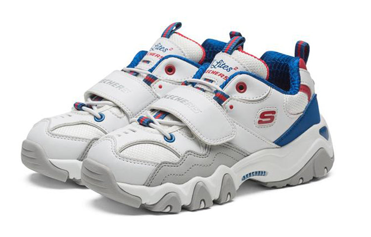 Кроссовки Skechers D'Lites II K Running Shoes White/Blue 996301L-WGBL, синий — фото 3