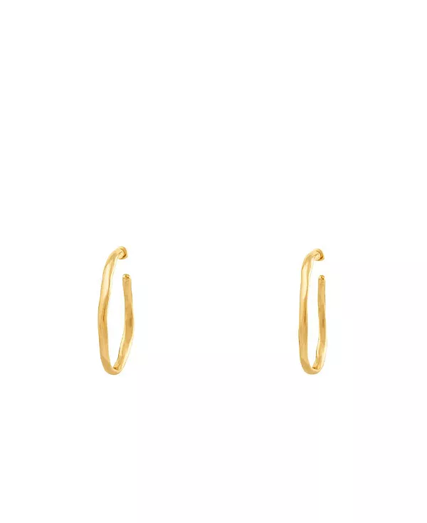 

Открытые серьги-кольца с металлическим покрытием Unode50, gold