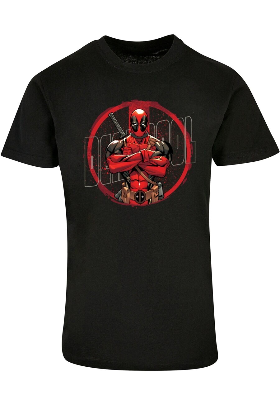 

Классическая футболка ABSOLUTE CULT Shirt Deadpool - Splatter Posed, черный