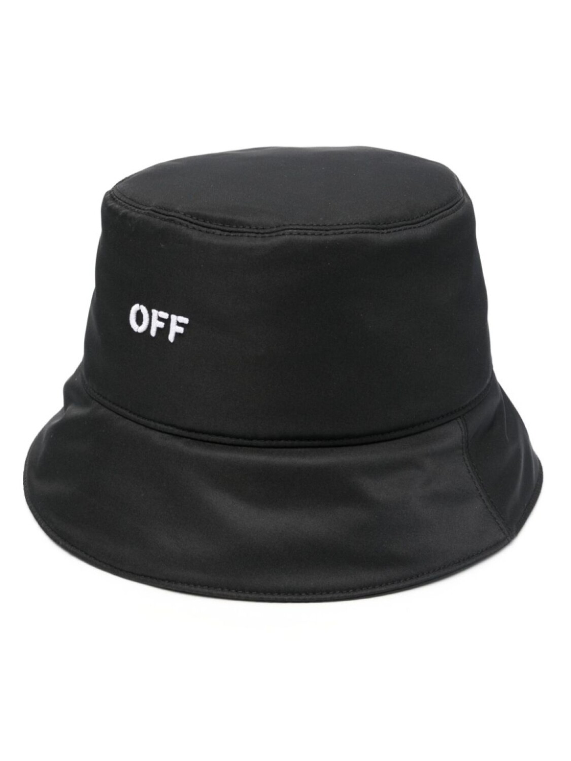 

Off-White панама с вышитым логотипом, черный