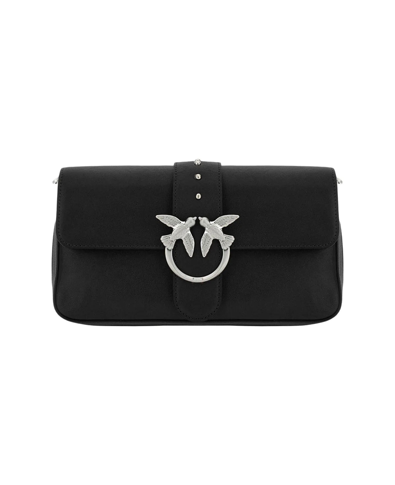 

Кожаная сумка Pinko Classic Love Bag, черная