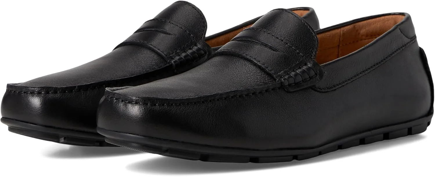 Мужские слипоны Florsheim Motor Smooth Moc Toe Penny Driver, черный — фото 4