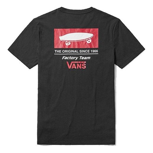

Футболка Vans Skateboard Printing Short Sleeve Couple Style Black VN0A3ZO7BLK, черный