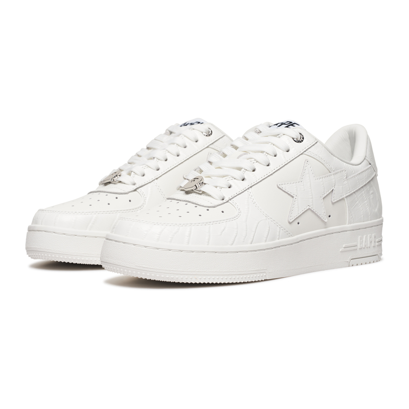 A BATHING APE Мужские белые кеды низкие WHX, цвет White WHX — фото 2