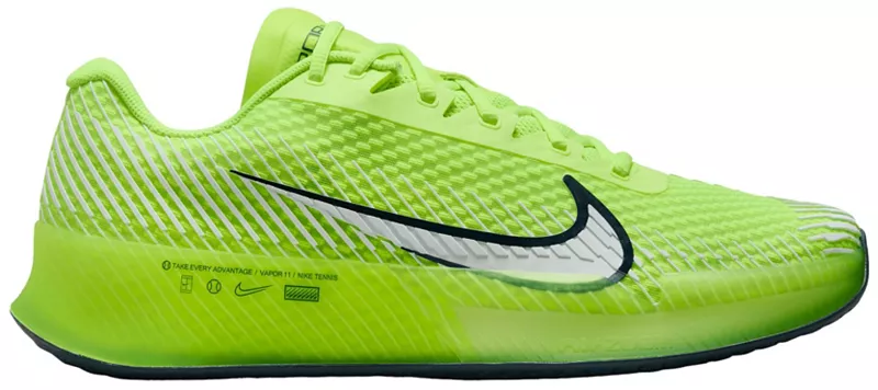 

Мужские кроссовки для тенниса на кортах с твердым покрытием Nike Zoom Vapor 11, цвет Volt/White