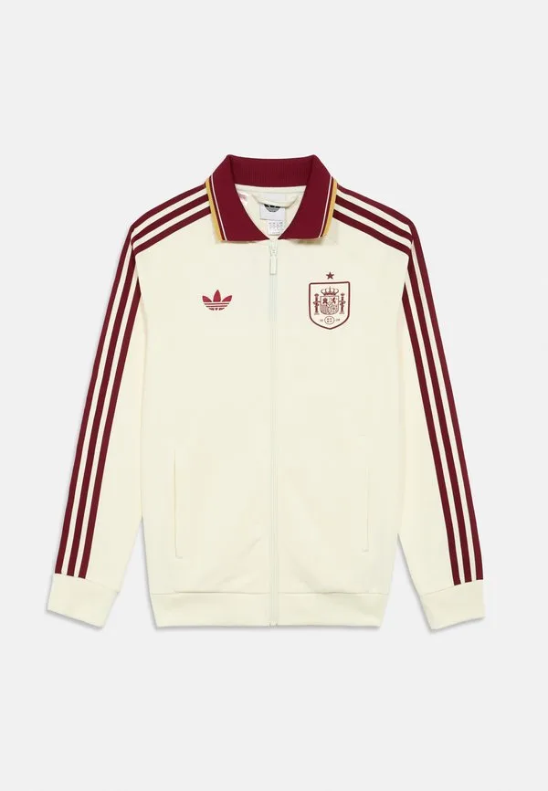 Детская тренировочная куртка с изображением гимна сборной испании Adidas Originals, Off White