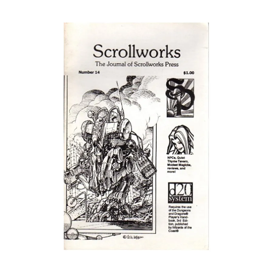 

Журнал #14 "The Quiet Thyme Tavern, Amberyll the Thief-Taker, Deathstalkers", Scrollworks Magazine