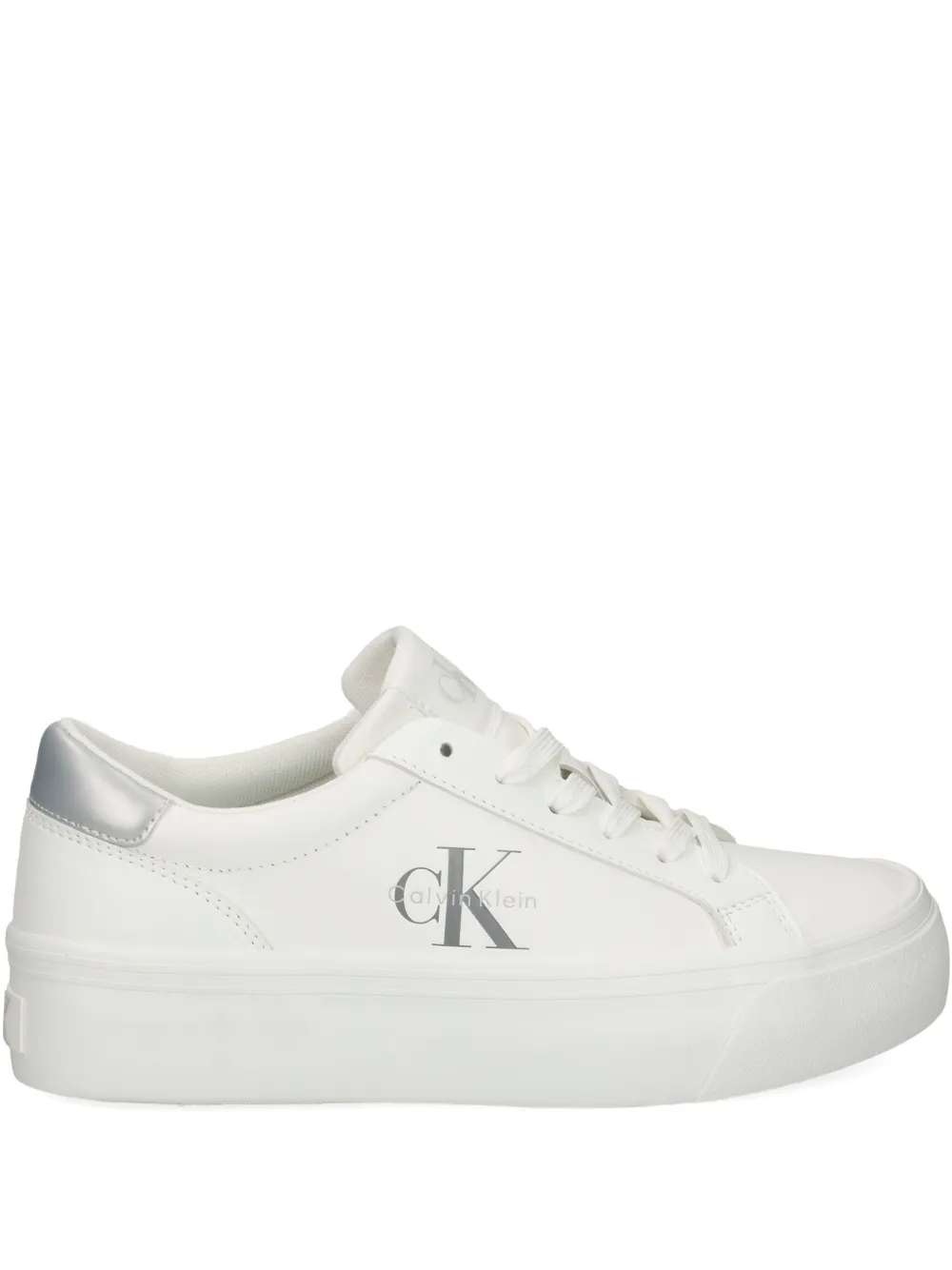 Кроссовки на платформе с логотипом Calvin Klein, белый