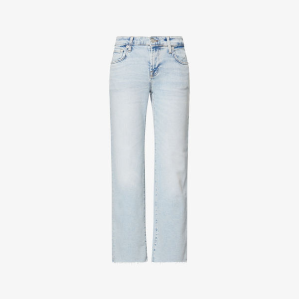 

Джинсы укороченные 7 For All Mankind Calie, светло-голубой