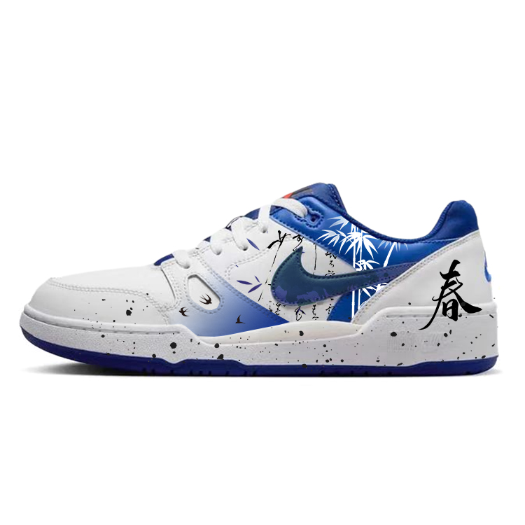 

Nike Кроссовки для скейтбординга Full Force, низкие, мужские, синие/белые