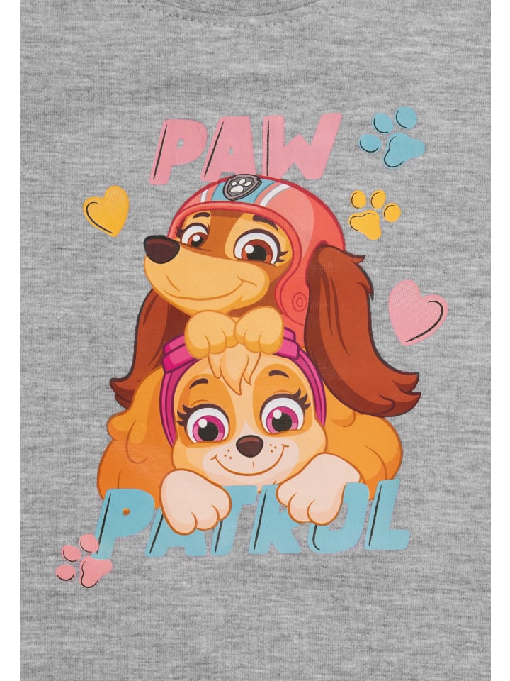 Paw Patrol Пижамный комплект «Щенячий патруль»: футболка с длинными рукавами и брюки серо-розового цвета — фото 3