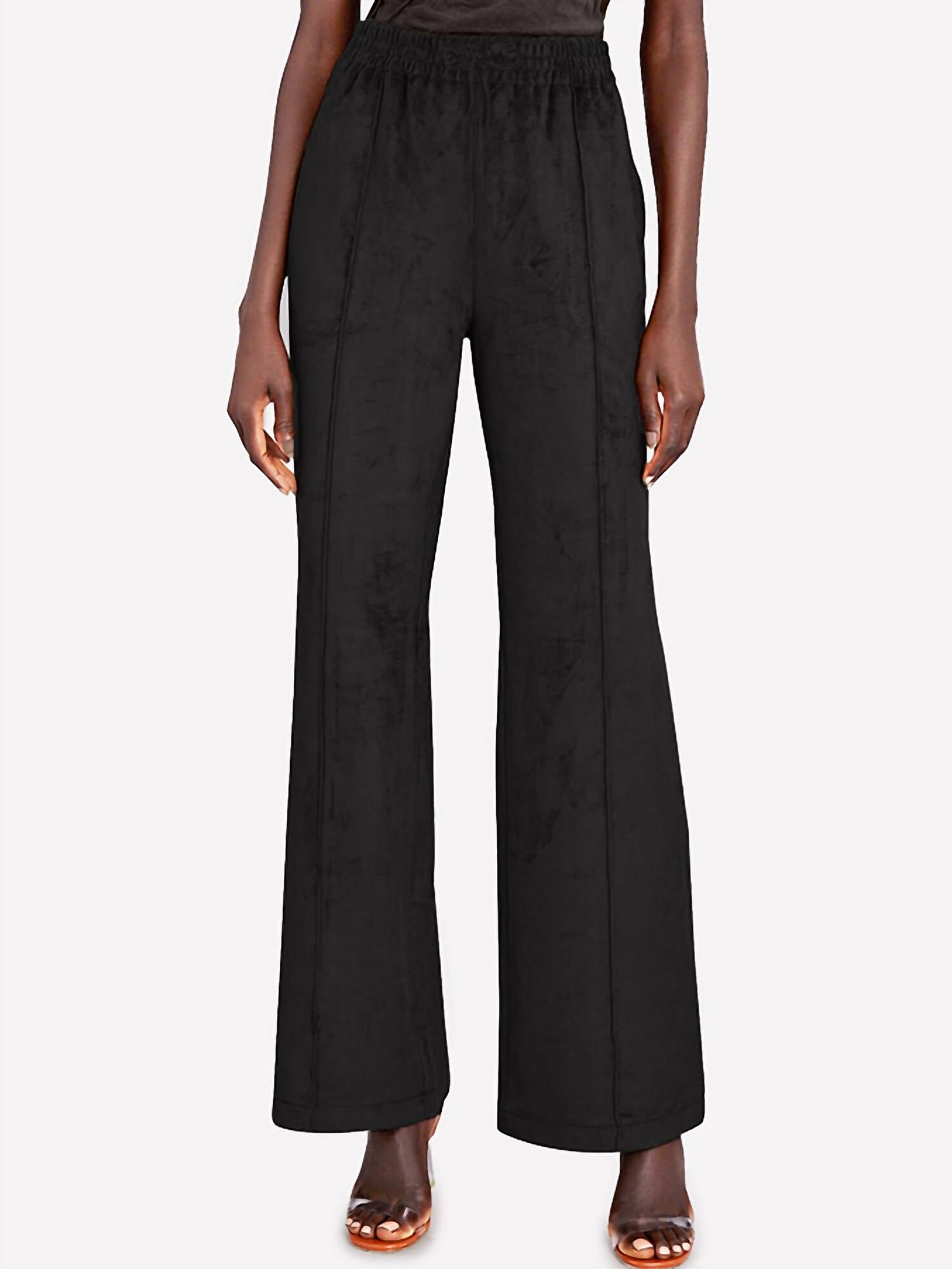 

Tomira Широкие брюки из искусственной замши черные B.young